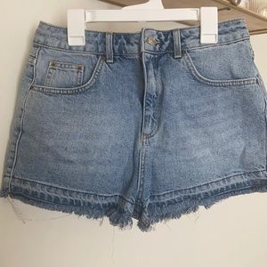 TopShop denim “moto mom” ombré shirts